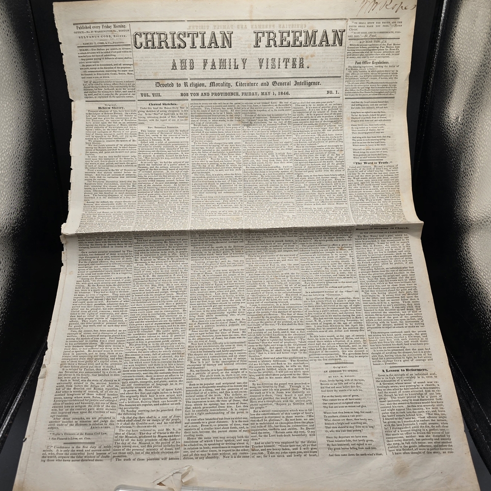 1846 Christian Freeman Boston